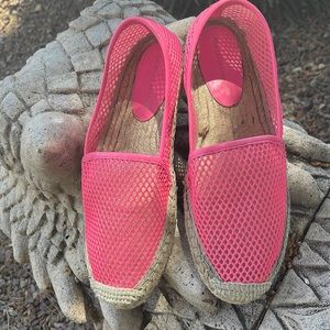 Rebecca Minkoff Ginny Espadrille Neon Flat 8